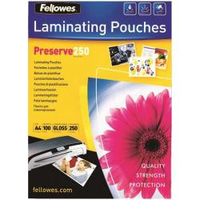 Fellowes leonardi cf100 pouches lucide preserve250 a4 Preserve250 Plastificatrici Ufficio cancelleria