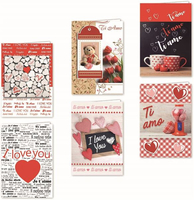 Florio biglietti auguri- love cf12 assortiti Biglietti auguri- Love Confezionamento Ufficio cancelleria