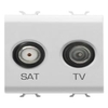 Gewiss gw10383 presa tv sat 2m bianco GW10383 Materiale elettrico Brico giardino animali