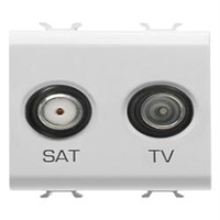 Gewiss gw10383 presa tv sat 2m bianco GW10383 Materiale elettrico Brico giardino animali