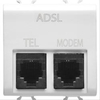 Gewiss gw10410 conn. rj11 doppio con filtro adsl c GW10410