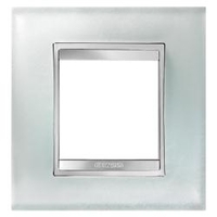 Gewiss lux international placca int.2p vetro ghiaccio LUX International