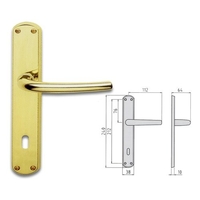 Ghidini maniglie porta ghidini 55744089001 milena ottone lucido Macchine utensili Brico giardino animali