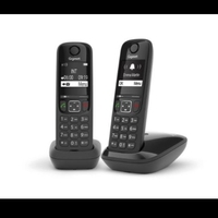 Gigaset cordless as690 a duo nero - con segreteria CORDLESS AS690 A DUO NERO - CON SEGRETERIA Fissi/cordless Telefonia