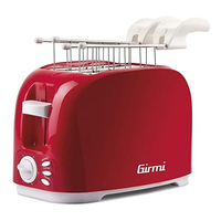 Girmi tostapane girmi tp1102 toaster rosso e bianco Cottura Elettrodomestici