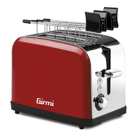 Girmi tostapane girmi tp5602 toaster rosso e inox Cottura Elettrodomestici