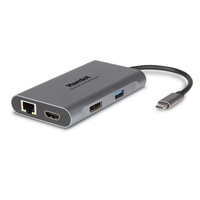 Hamlet docking station usb-c pd 85w 3xusb 3.0 + lan giga + hdmi + dp HDKC-PD400D USB-C PD 85W + 3USB+HDMI+DP+LAN Notebook Informatica