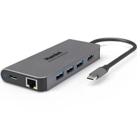 Hamlet HDKC-PD200 USB-C PD 87W + 3USB+HDMI+LAN Notebook Informatica