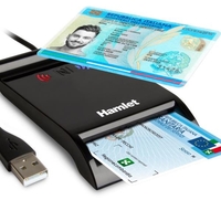 Hamlet lettore smart card usb e wireless nfc Lettori smart card Informatica