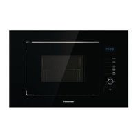 Hisense hb20mobx5g forno microonde da incasso grill 20lt con grill,  in vetro colore nero Incasso Elettrodomestici