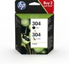 Hp hewlett packard 304 bk+col 304 Materiale di consumo Informatica