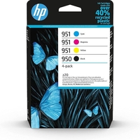 Hp hewlett packard 950/951 hp 950 black/951 cmy ink 4-pack cartucce inkjet basso volume bliste 950/951 Materiale di consumo Informatica