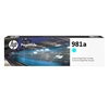 Hp hewlett packard hp 981a cyan original pagewide cartridge Materiale di consumo Informatica