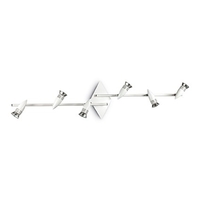 Ideal lux alfa pl6 bianco lampada da soffitto l 1065 x h 160 x p 220 mm Luci & illuminazione Casa & cucina