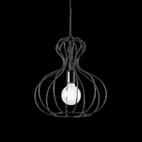 Ideal lux ampolla-1 sp1 bianco lampada a sospensione d 350 x h min 630 / max 1200 mm Luci & illuminazione Casa & cucina