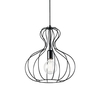 Ideal lux ampolla-1 sp1 nero lampada a sospensione d 350 x h min 630 / max 1200 mm Luci & illuminazione Casa & cucina