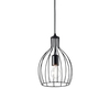 Ideal lux ampolla-2 sp1 nero lampada a sospensione d 205 x h min 570 / max 1140 mm Luci & illuminazione Casa & cucina