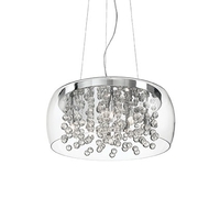 Ideal lux audi-80 sp8 trasparente lampada a sospensione d 500 x h min 450 / max 2200 mm Luci & illuminazione Casa & cucina
