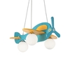 Ideal lux avion sp3 azzurro lampada a sospensione l 495 x h min 480 / max 1120 x p 510 mm Luci & illuminazione Casa & cucina