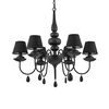 Ideal lux blanche sp6 nero lampada a sospensione d 780 x h min 960 / max 1860 mm Luci & illuminazione Casa & cucina