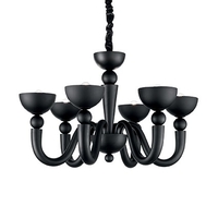 Ideal lux bon bon sp6 nero lampada a sospensione d 800 x h min 720 / max 1320 mm Luci & illuminazione Casa & cucina