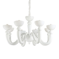 Ideal lux bon bon sp8 bianco lampada a sospensione d 955 x h min 745 / max 1400 mm Luci & illuminazione Casa & cucina