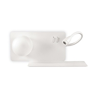 Ideal lux book-2 ap nero lampada da parete l 375 x h 150 x p 175 mm Luci & illuminazione Casa & cucina