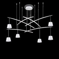 Ideal lux fish sp6 bianco lampada a sospensione d 1600 x h min 580 / max 2530 mm Luci & illuminazione Casa & cucina