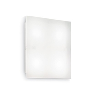 Ideal lux flat pl4 d40 lampada da soffitto l 400 x h 50 x p 400 mm Luci & illuminazione Casa & cucina