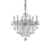 Ideal lux florian sp6 cromo lampada a sospensione d 600 x h min 820 / max 1200 mm Luci & illuminazione Casa & cucina