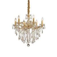 Ideal lux florian sp6 oro lampada a sospensione d 600 x h min 820 / max 1200 mm Luci & illuminazione Casa & cucina