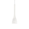 Ideal lux flut sp1 small bianco lampada a sospensione d 105 x h min 670 / max 2420 mm Luci & illuminazione Casa & cucina