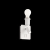 Ideal lux gea map2 bianco lampada da parete l 115 x h 195 x p 125 mm Luci & illuminazione Casa & cucina