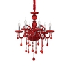 Ideal lux giudecca sp6 rosso lampada a sospensione d 580 x h min 900 / max 1350 mm Luci & illuminazione Casa & cucina