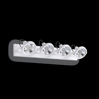 Ideal lux glim pl4 bianco lampada da soffitto l 655 x h 190 x p 120 mm Luci & illuminazione Casa & cucina