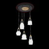 Ideal lux gretel sp5 lampada a sospensione d 500 x h min 635 / max 1325 mm Luci & illuminazione Casa & cucina