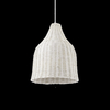 Ideal lux haunt sp1 bianco lampada a sospensione d 350 x h min 700 / max 2450 mm