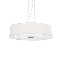 Ideal lux hilton sp6 round lampada a sospensione d 600 x h min 405 / max 2155 mm Luci & illuminazione Casa & cucina