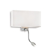 Ideal lux hotel ap2 bianco lampada da parete l 320 x h 225 x p 110 mm Luci & illuminazione Casa & cucina