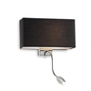 Ideal lux hotel ap2 nero lampada da parete l 320 x h 225 x p 110 mm Luci & illuminazione Casa & cucina