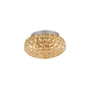 Ideal lux king pl3 oro lampada da soffitto d 255 x h 160 mm Luci & illuminazione Casa & cucina