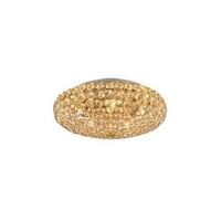 Ideal lux king pl5 oro lampada da soffitto d 380 x h 160 mm Luci & illuminazione Casa & cucina