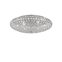 Ideal lux king pl9 cromo lampada da soffitto d 535 x h 190 mm Luci & illuminazione Casa & cucina