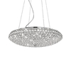 Ideal lux king sp12 cromo lampada a sospensione d 650 x h min 430 / max 1200 mm Luci & illuminazione Casa & cucina