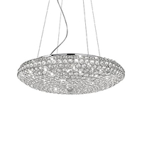 Ideal lux king sp12 cromo lampada a sospensione d 650 x h min 430 / max 1200 mm Luci & illuminazione Casa & cucina