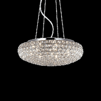 Ideal lux king sp7 cromo lampada a sospensione d 460 x h min 400 / max 1200 mm Luci & illuminazione Casa & cucina