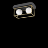 Ideal lux lingotto pl2 ottone lampada da soffitto l 455 x h 215 x p 185 mm Luci & illuminazione Casa & cucina