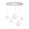 Ideal lux mapa bianco sp5 lampada a sospensione l 1050 x h min 540 / max 1100 x p 540 mm Luci & illuminazione Casa & cucina
