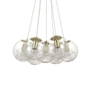 Ideal lux mapa sat sp7 ottone lampada a sospensione d 600 x h min 450 / max 1400 mm Luci & illuminazione Casa & cucina