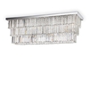 Ideal lux martinez pl8 cromo lampada da soffitto l 1030 x h 380 x p 305 mm Luci & illuminazione Casa & cucina
